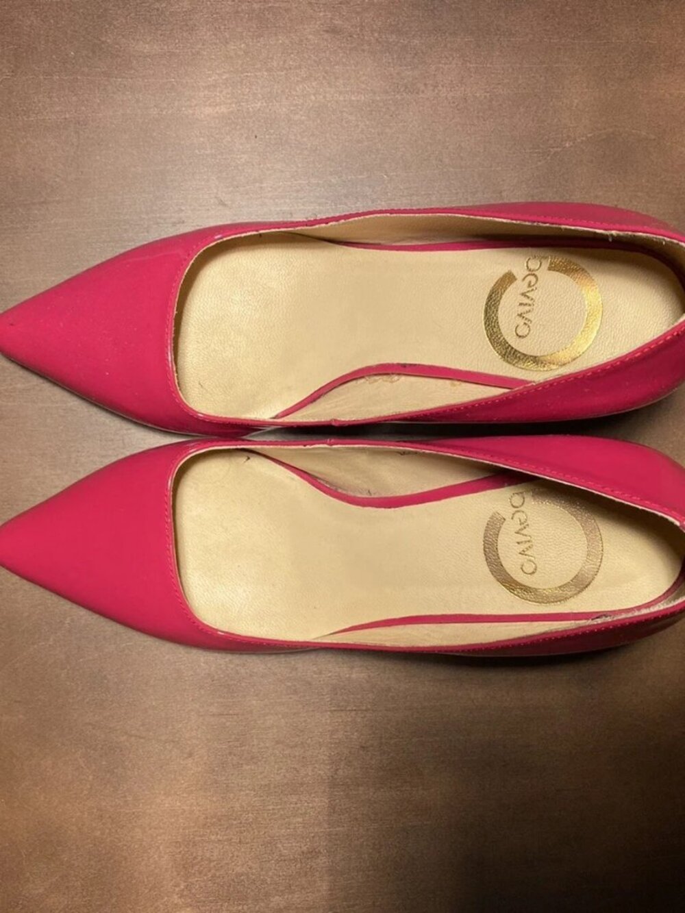 Bevivo Pink Leather Stiletto Pumps Size 7.5